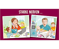 Postkarte "Starke Nerven …"