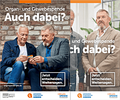 Organspende Plakate "Auch dabei?"