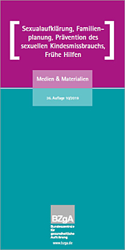 Broschüre Materialien zur Sexualaufklärung, Familienplanung, Prävention des sexuellen Kindesmissbrauchs, Frühe Hilfen (Gesamtübersicht)