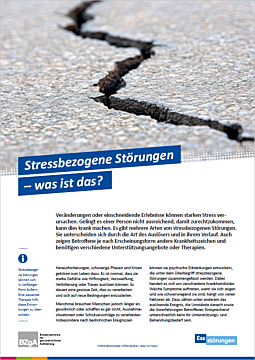 Das Bild zeigt eine Vorschau des Mediums "Stressbezogene-Störungen - was ist das?"