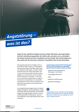 PDF Themenblatt: Angststörung – was ist das?