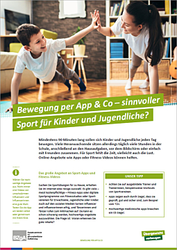 Bewegung per App & Co – sinnvoller Sport für Kinder und Jugendliche?