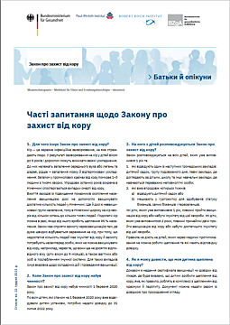 Merkblatt: Häufige Fragen zum Masernschutzgesetz-Ukrainisch